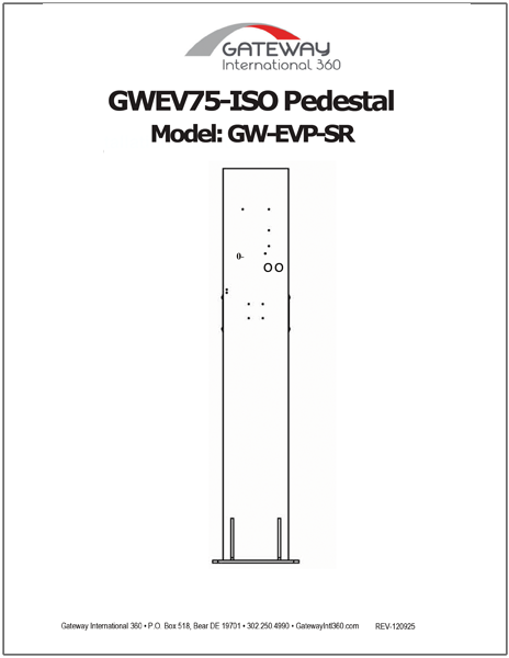 Pedestals: EV500/550/600-ISO Series