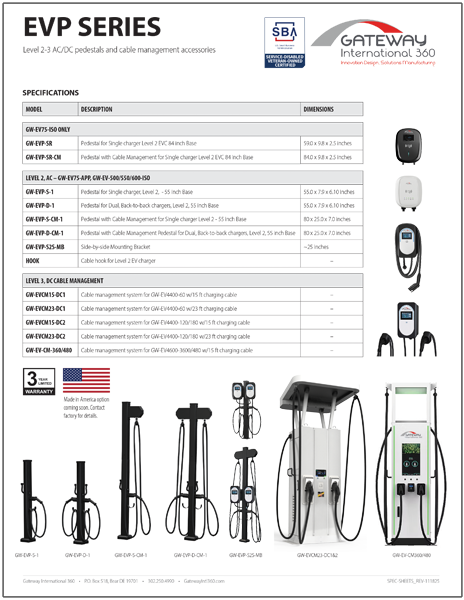 Pedestals: EV500/550/600-ISO Series